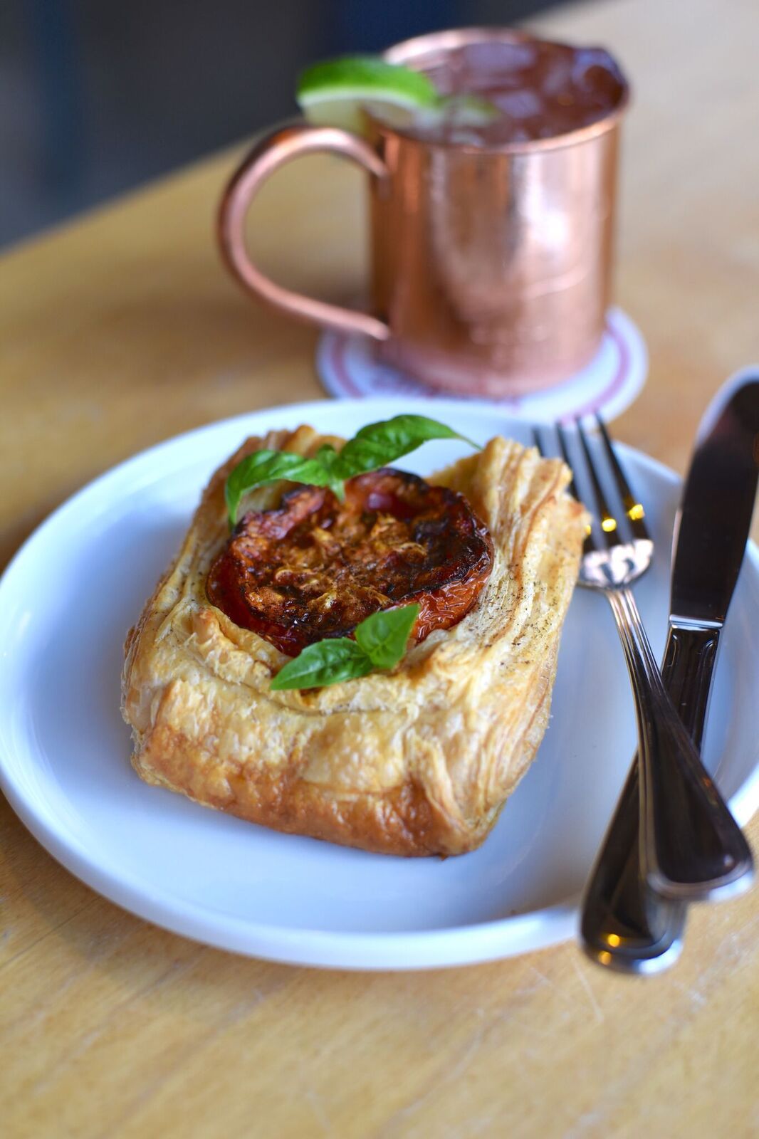 Cardinal Spirits tomato tart